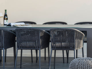 Gizella Outdoor Dining Chair in Charcoal / Black / Grey Chine 4.