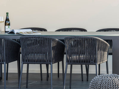 Gizella Outdoor Dining Chair in Charcoal / Black / Grey Chine 4.
