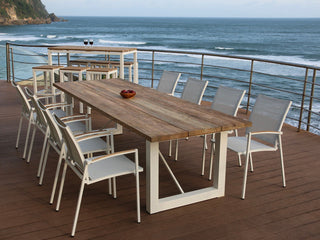 Laguna Outdoor Dining Table in White / 290x100cm 5.