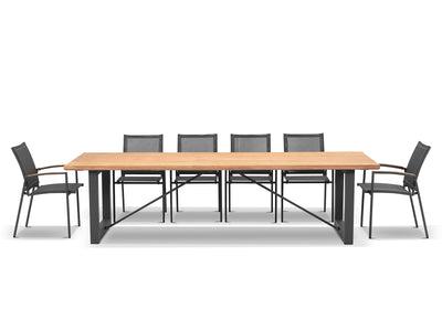 Laguna Outdoor Dining Table in Charcoal / 290x100cm 3.