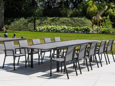 Mona Ceramic Extension Table with Sevilla Chairs -11pc Outdoor Dining Setting_1