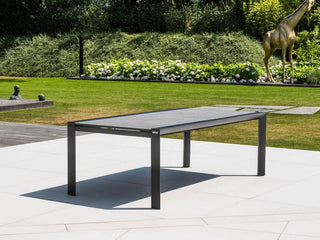 Mona Ceramic Extension Table with Sevilla Padded Chairs -13pc Outdoor Dining Setting_4