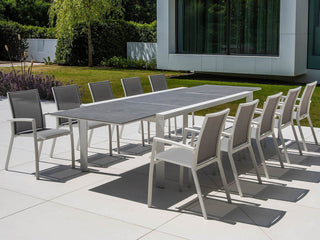 Mona Ceramic Extension Table with Sevilla Chairs -11pc Outdoor Dining Setting_1