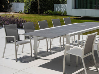 Mona Ceramic Extension Table with Sevilla Chairs -11pc Outdoor Dining Setting_4