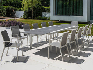 Mona Ceramic Extension Table with Sevilla Chairs -13pc Outdoor Dining Setting_1