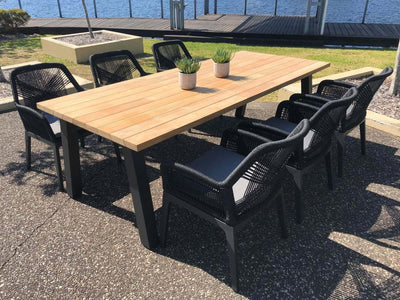 Serang Outdoor Dining Chair Set in Charcoal / Black / Coal / Set of 2_2