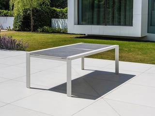 Mona Extension Table & Sevilla Chairs | Outdoor Dining Setting in White / C22 / Light Grey_3