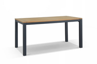 Corfu Outdoor Dining Table in Charcoal / 150x75cm