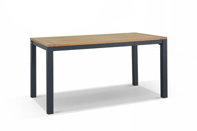 Corfu Outdoor Dining Table in Charcoal / 150x75cm