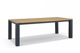 Corfu Outdoor Dining Table in Charcoal / 220x100cm