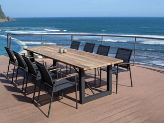 Laguna Outdoor Dining Table in Charcoal / 290x100cm 7.