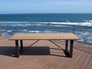Laguna Table & Twain Teak Arm Chair | Outdoor Dining Setting in Charcoal / Cinder / 11pc 290cm_8