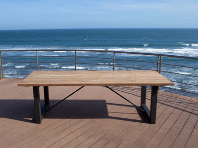Laguna Table & Twain Teak Arm Chair | Outdoor Dining Setting in Charcoal / Cinder / 11pc 290cm_8