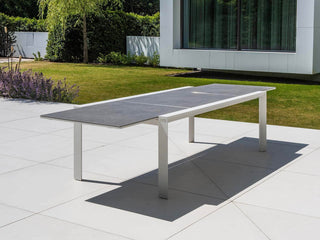Mona Ceramic Extension Table with Sevilla Padded Chairs -13pc Outdoor Dining Setting_4