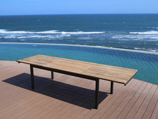 Marseille Extension Outdoor Dining Table in Charcoal / 220 - 340cm