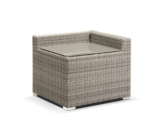 Maldives Modular | Outdoor Lounge Setting in Moonscape / Canvas Coal / 5 Seater w/ Corner Table / Maldives Coffee Table_4