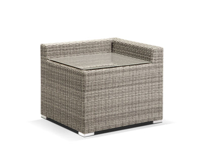 Maldives Modular | Outdoor Lounge Setting in Moonscape / Canvas Coal / 5 Seater w/ Corner Table / Maldives Coffee Table_4