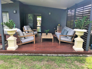 MELB CLEARANCE- Venlo 4pc Teak Outdoor Lounge Setting_20