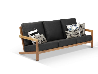 Venlo Outdoor Lounge in Sooty / 3 Seater