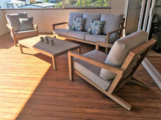 MELB CLEARANCE- Venlo 4pc Teak Outdoor Lounge Setting_16