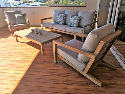 MELB CLEARANCE- Venlo 4pc Teak Outdoor Lounge Setting_16