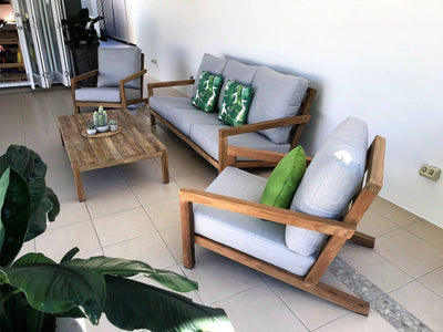 MELB CLEARANCE- Venlo 4pc Teak Outdoor Lounge Setting_21