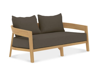 Ubud Outdoor Lounge in Teak / Sooty / 2 Seater 2.