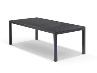 Bronte Extension Table & Bailey Chairs | Outdoor Dining Setting in Charcoal / 11pc 320cm_2