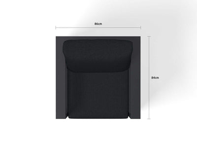Aspen Outdoor Armchair in Charcoal / Sooty 5.