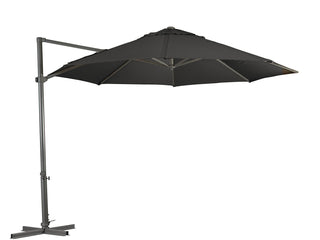 Pandanus 330 Octagonal Outdoor Cantilever Umbrella in Charcoal Texture 5.