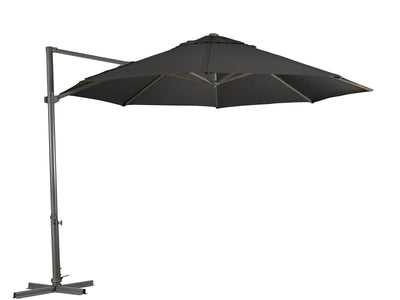 Pandanus 330 Octagonal Outdoor Cantilever Umbrella in Charcoal Texture 5.