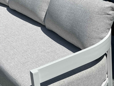 Pasadena Sofa Set | Outdoor Lounge Setting in White / Dove / 5 Seater / Pasadena Coffee Table_4