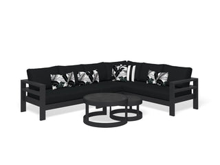 Aspen Modular | Outdoor Lounge Setting in Charcoal / Sooty / 6 Seater / Aspen Coffee Table Set_1