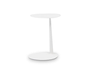 Petal Outdoor Side Table in White.