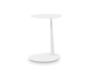 Petal Outdoor Side Table in White.