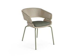 Phil Outdoor Dining Chair in Green / Forest Fog / Play Cedrus