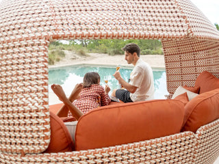 Phil Outdoor Daybed in Rust 2