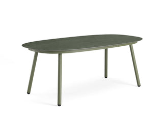 Phil Table & Phil Chairs | Outdoor Dining Setting in Green / Chester Green / Forest Fog 8