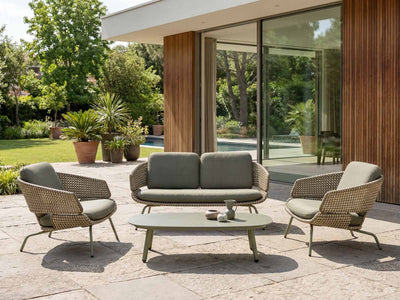 Phil Sofa Set | Outdoor Lounge Setting in Green / Forest Fog / Play Cedrus 10