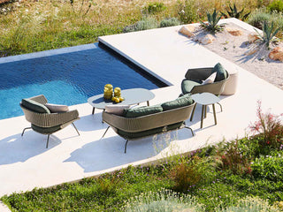 Phil Sofa Set | Outdoor Lounge Setting in Green / Forest Fog / Play Cedrus 13