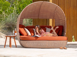 Phil Outdoor Daybed in Rust