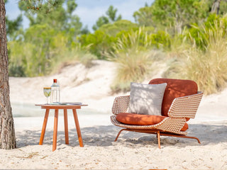 Phil Outdoor Armchair in Rust / Urban Glow / Play Saffran 1