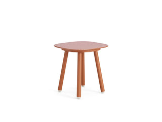 ~Phil Outdoor Side Table in Rust / Marsala Red
