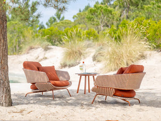 Phil 3pc Sofa Set | Outdoor Balcony Setting in Rust / Urban Glow / Play Saffran
