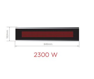 Bromic Platinum 2300W Electric Outdoor Heater in Black / 2300 1