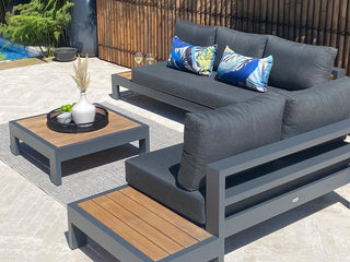 Tropicalia Porcelain Blue Outdoor Euro Bolster Cushion in Porcelain 5.