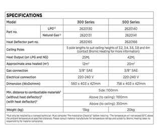 Bromic Platinum Gas Outdoor Heater in 300 5.
