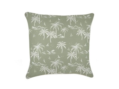 Postcards Sage Outdoor Cushion in 45cm.