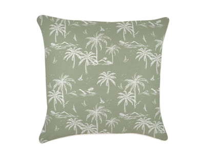 Postcards Sage Outdoor Cushion