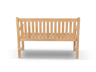 Princeton Outdoor Bench in 130cm - back view.